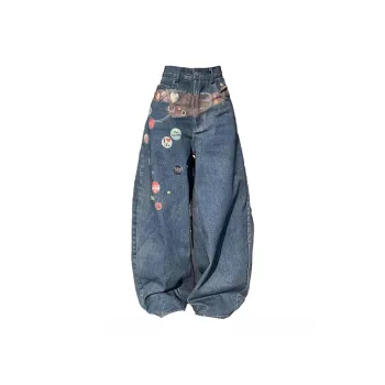 KIRHNE Jeans Unisex Blue