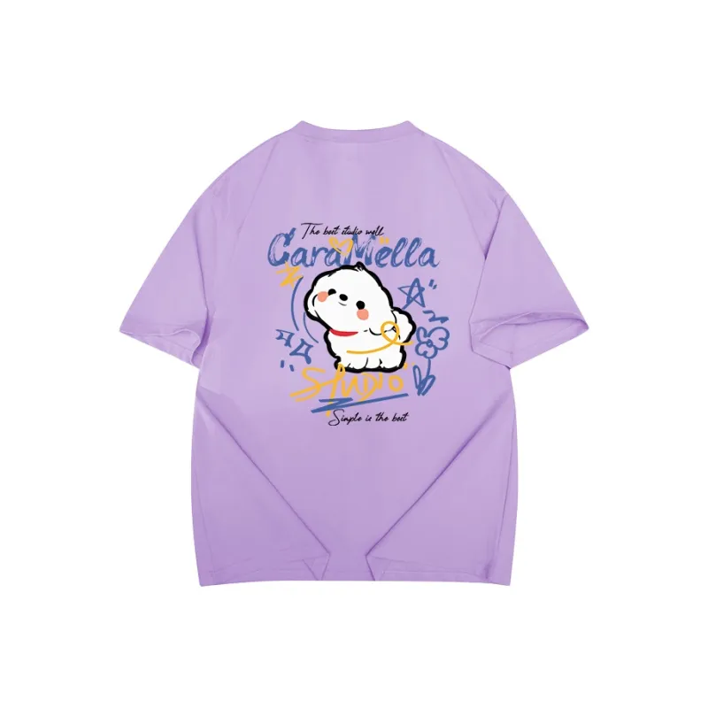 Caramella Drop Shoulder Sleeve T Shirt Women's-25