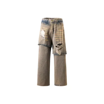 GDRX Jeans Unisex Yellow Mud