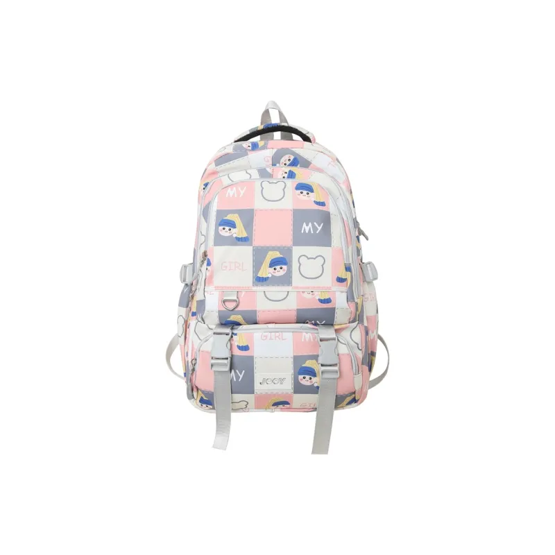 Yalu Nylon Backpack Unisex Multicolor-6