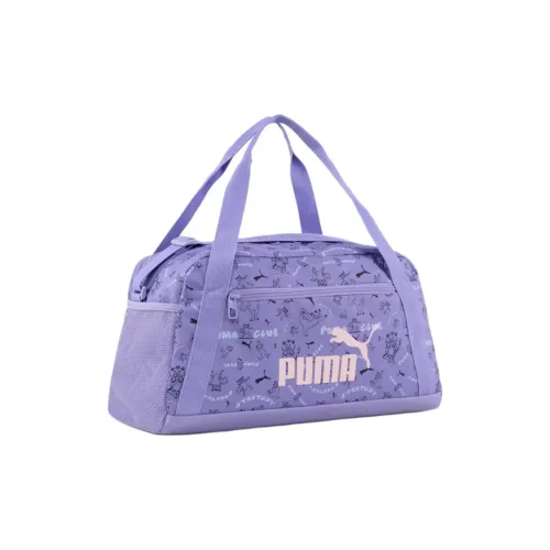 PUMA PhaseAOP Polyester Travel Bag 17L Kids' Lavender