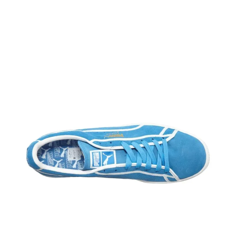 PUMA Suede Anti Slip Wear Resistant Low Top Skateboard Shoes Men's Blue-2