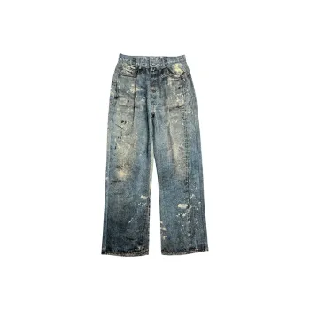 HKRXEC Jeans Men Blue