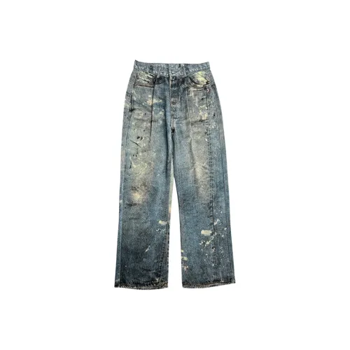HKRXEC Jeans Men Blue