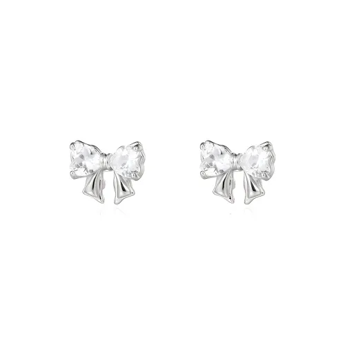 WINGSTOP S999 Fine Silver Stud Earrings Women's