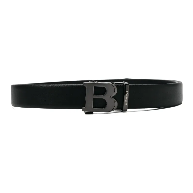 ALI THE FOX Zinc Alloy, Split Cow Leather Belts Unisex 3.5cm-3