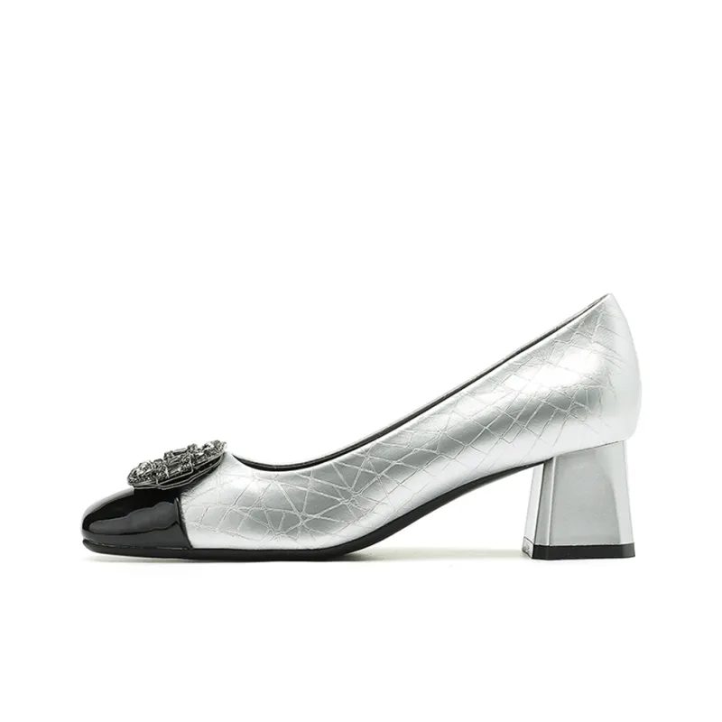 Lan Miao Chunky Heel High Heels 5CM Women's-0