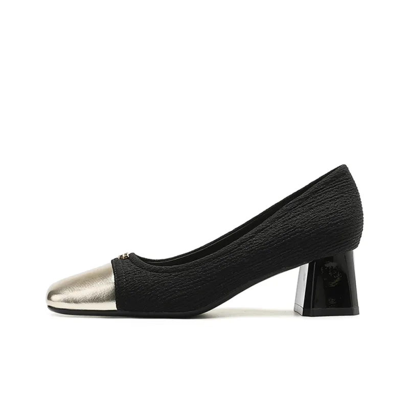 Lan Miao Chunky Heel High Heels 5CM Women's-7