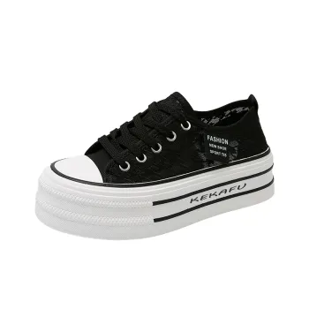 KEKAFU Slip Resistant And Breathable Low Top Skateboard Shoes Women's