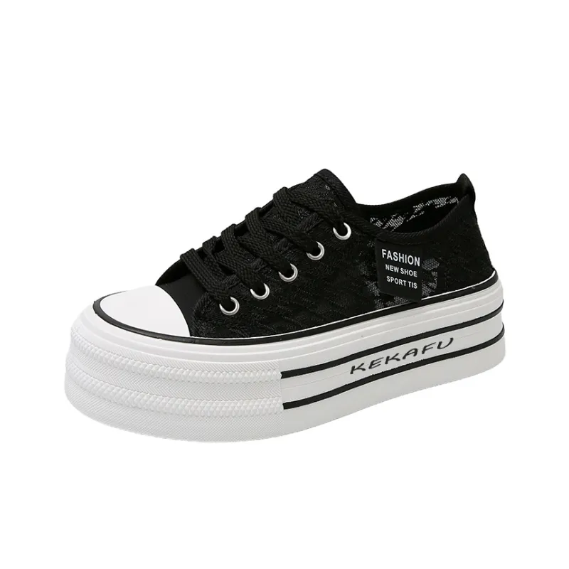 KEKAFU Slip Resistant, Abrasion Resistant, Breathable Low Top Skateboard Shoes Women's-0