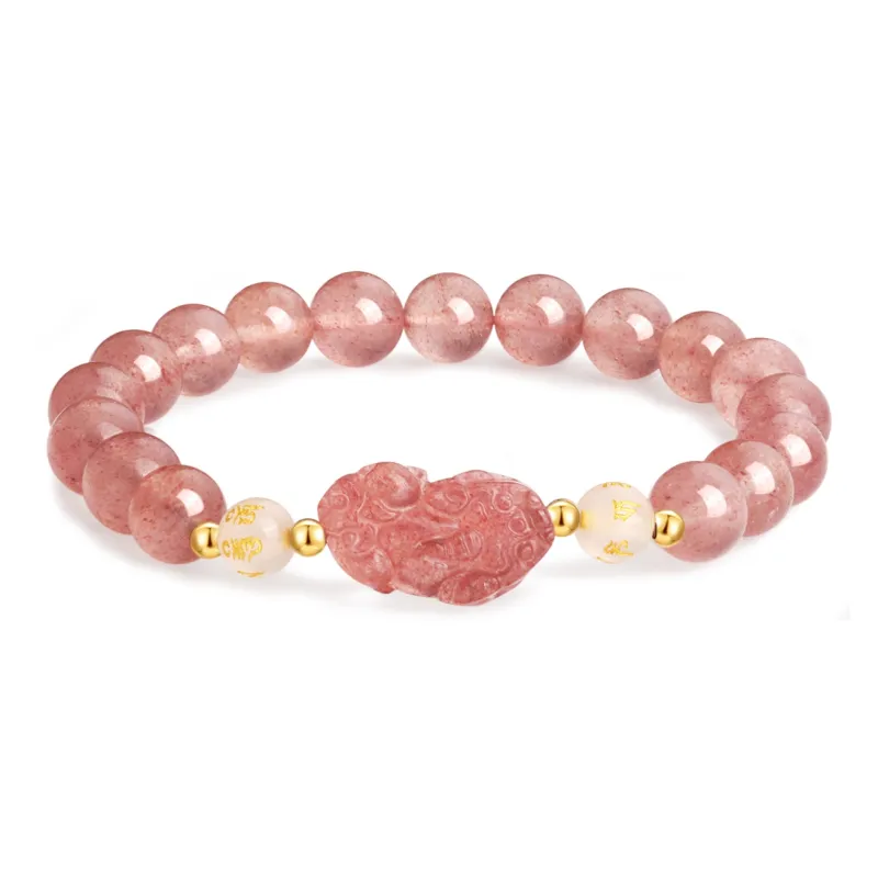Lao Feng Xiang Processing Obsidian Bracelets Unisex-5