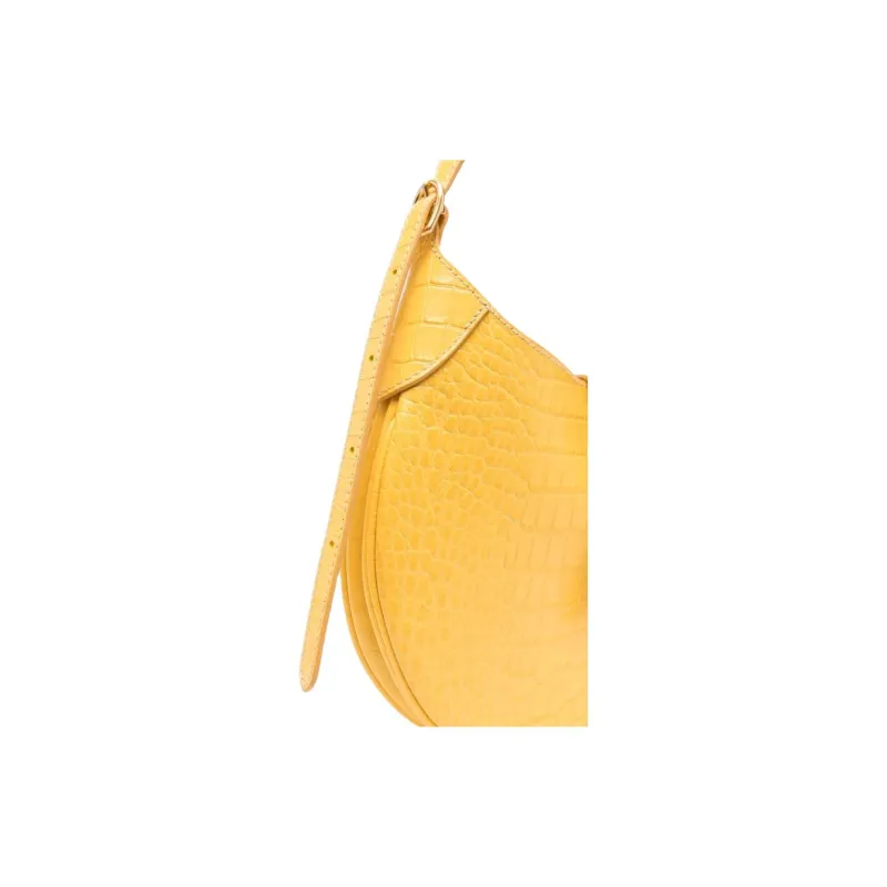 Polo Ralph Lauren Polo ID Sheepskin Handbag Shoulder Bag Women's Mustard Yellow-2