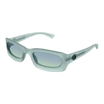 GUCCI Plastic Rectangular Sunglasses Men's Green