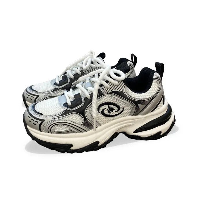 XLAIII Anti Slip And Wear Resistant Height Increasing Low Top Chunky Sneakers Unisex-1