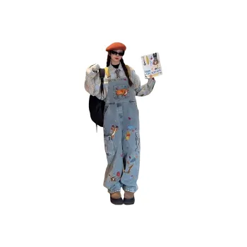 YINLEI Overalls Women's Blue