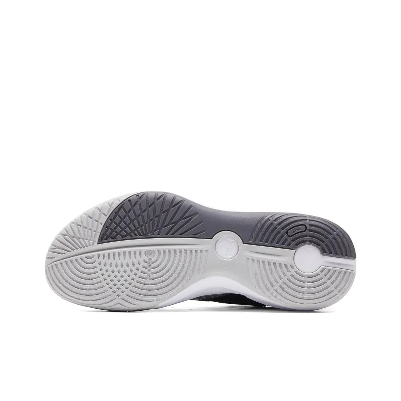 PEAK Shock Absorbers Slip Resistant Breathable Low Top Basketball Shoes Men's Medium Gray Black-5