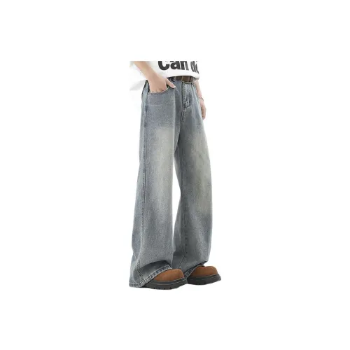 FASTFISH Jeans Unisex White Blue