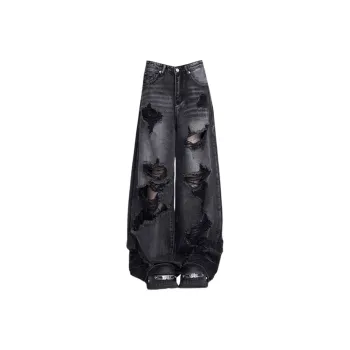HKRXEC Jeans Men Black