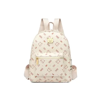 TOUTSEUL YOLO PU Backpack Regular Women's Ecru/Yellow/Pink