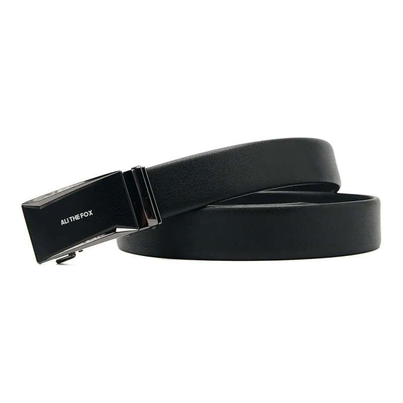 ALI THE FOX Zinc Alloy/Split Cow Leather Belts Unisex 3.5cm-3