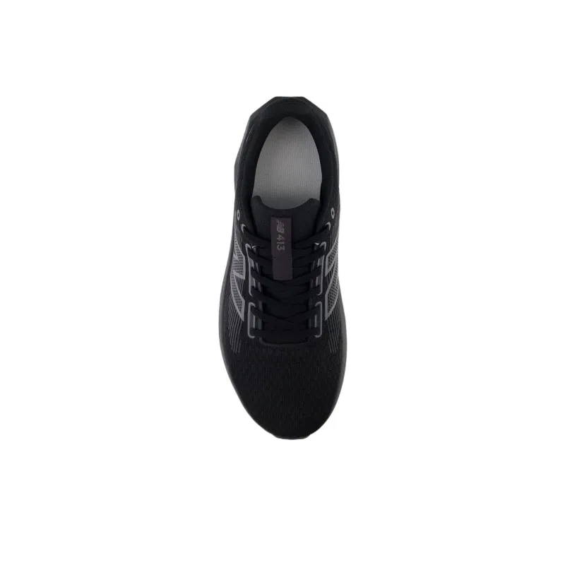 New Balance NB 413 V3 Slip Resistant And Breathable Low Top Running Shoes Men's Black-3