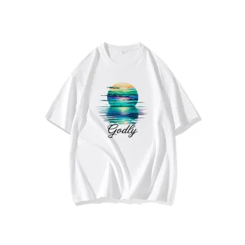 FAIRWHALE Drop Shoulder Sleeve T Shirt Women's