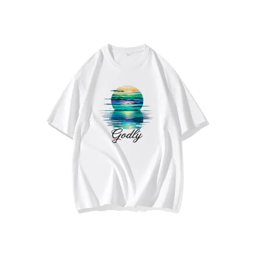 FAIRWHALE Drop Shoulder Sleeve T Shirt Women's