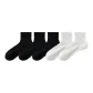 [5 Pack/10A Antibacterial Cooling Mulberry Silk]3 Pack Black+2 Pack White