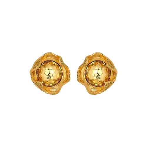 Oscar De La Renta Crystal Nest Earrings