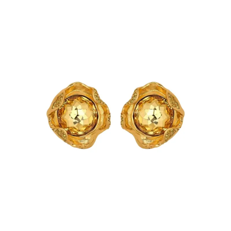 Oscar De La Renta Crystal Nest Earrings-0