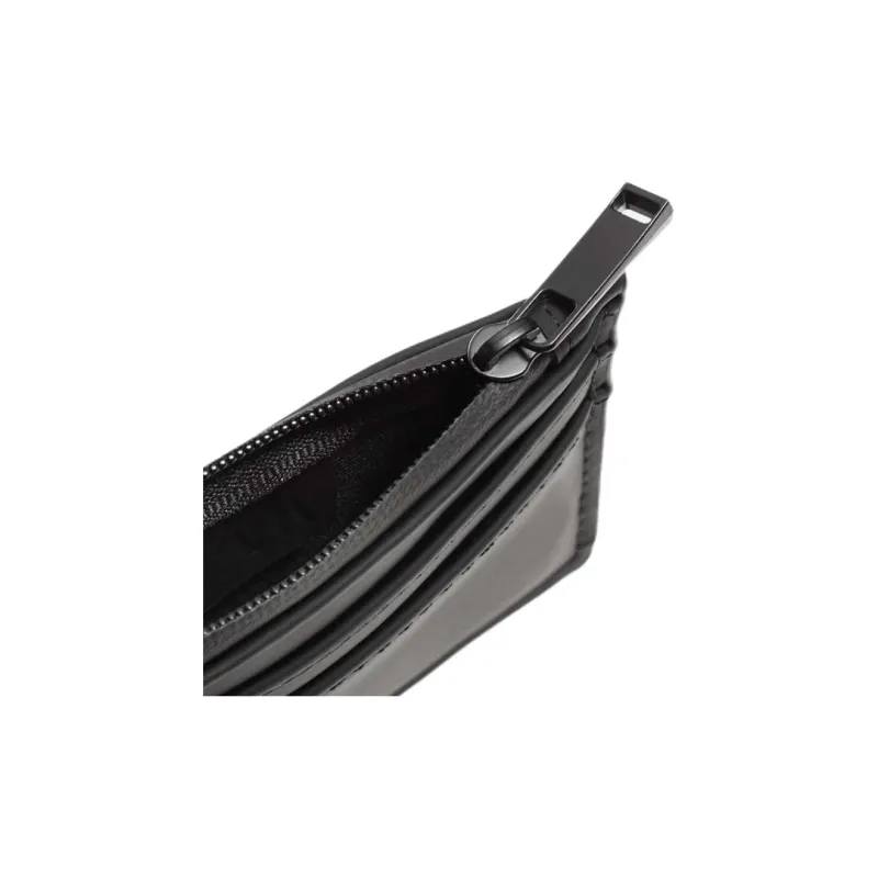 ZARA PU Card Holder Men's Black-4