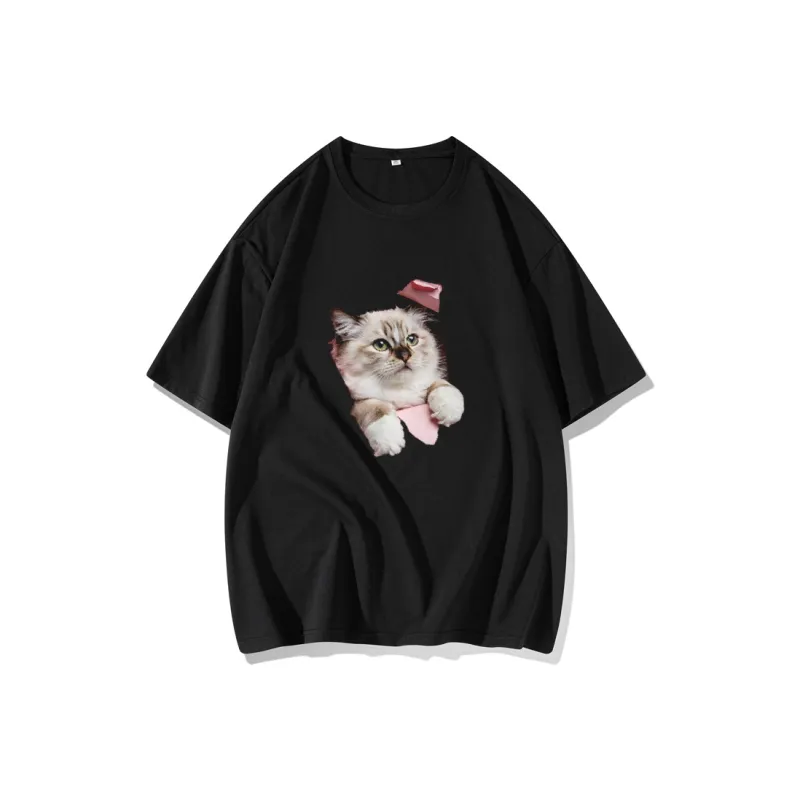 FAIRWHALE Drop Shoulder Sleeve T Shirt Women's-3