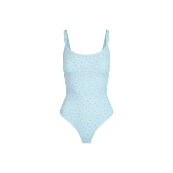 SKIMS COTTON JERSEY SCOOP NECK BODYSUIT Jumpsuit Women's