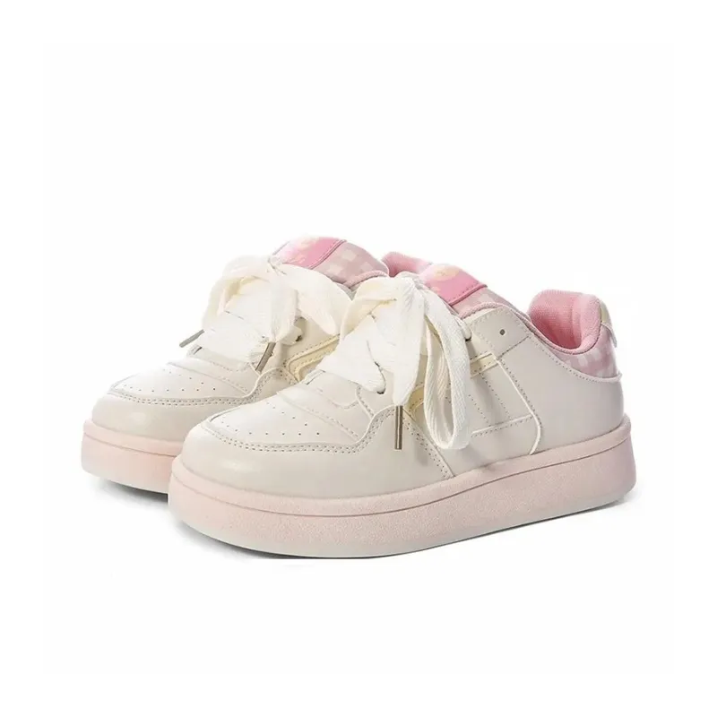 Babak Low Top Skateboard Shoes Women's Pink-1