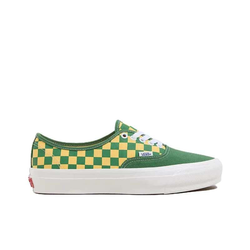 Vans Authentic 44 Lx 'Checkerboard Fairway Green Yellow'-1