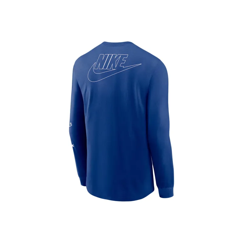 Nike Brooklyn Dodgers Cooperstown Knockout Men's Nike Mlb Long Sleeve T Shirt-1
