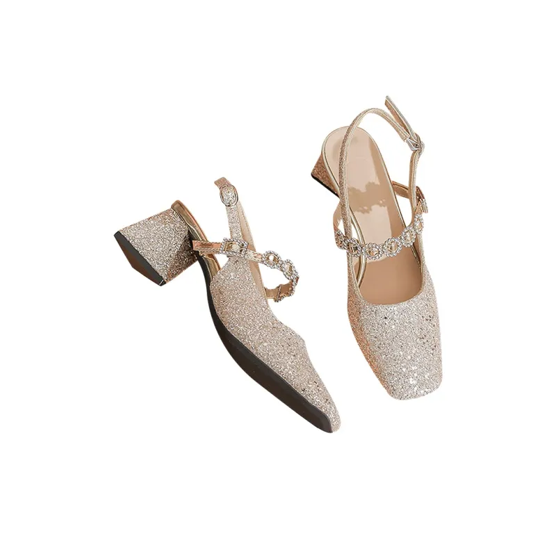 TADSW Chunky Heel High Heels Women's-4