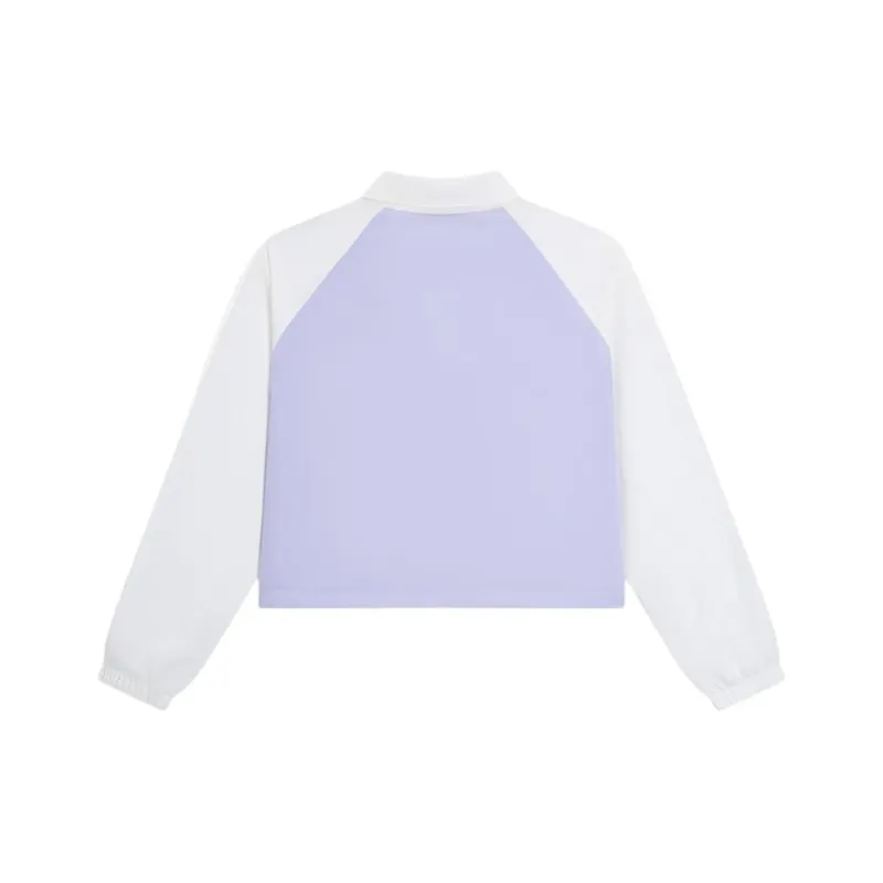XTEP Trench Coat Women's Light Cloud Purple/Raw White-1