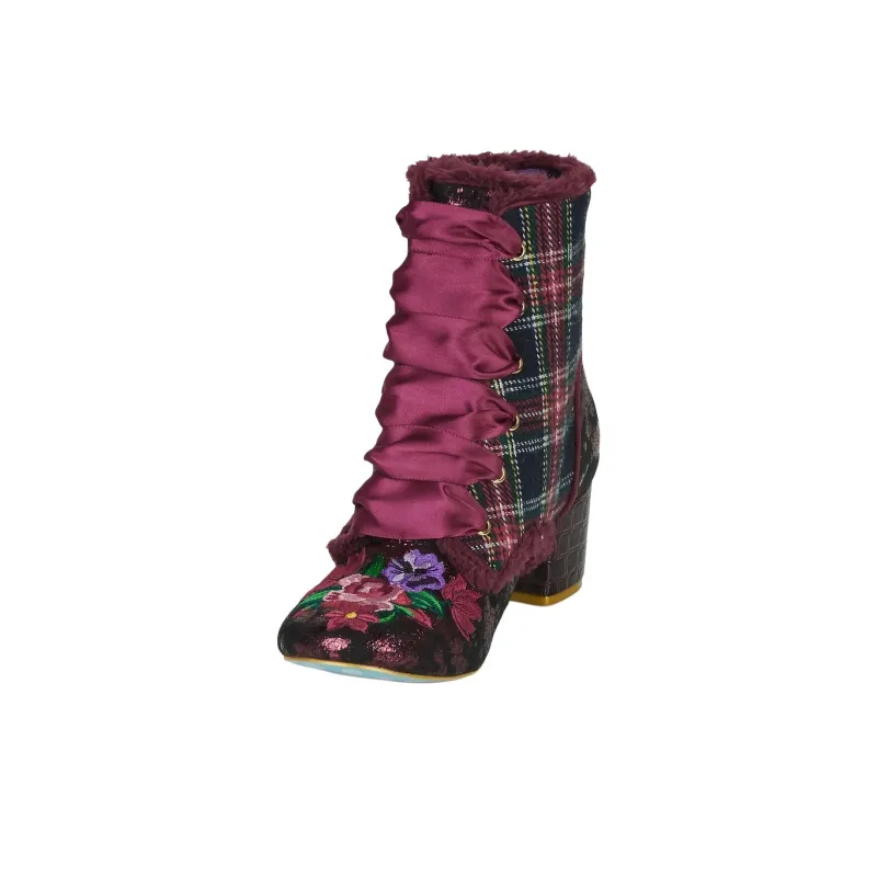 IRREGULAR CHOICE Toasty Toes Ankle Boots Women's Red-3