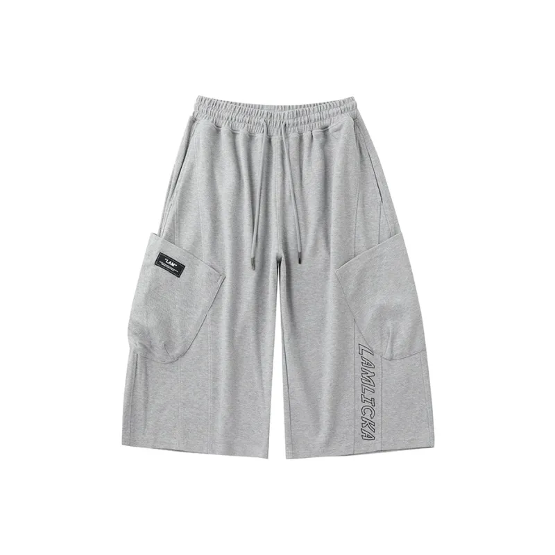 LAMLICKA Casual Shorts Unisex Gray-0