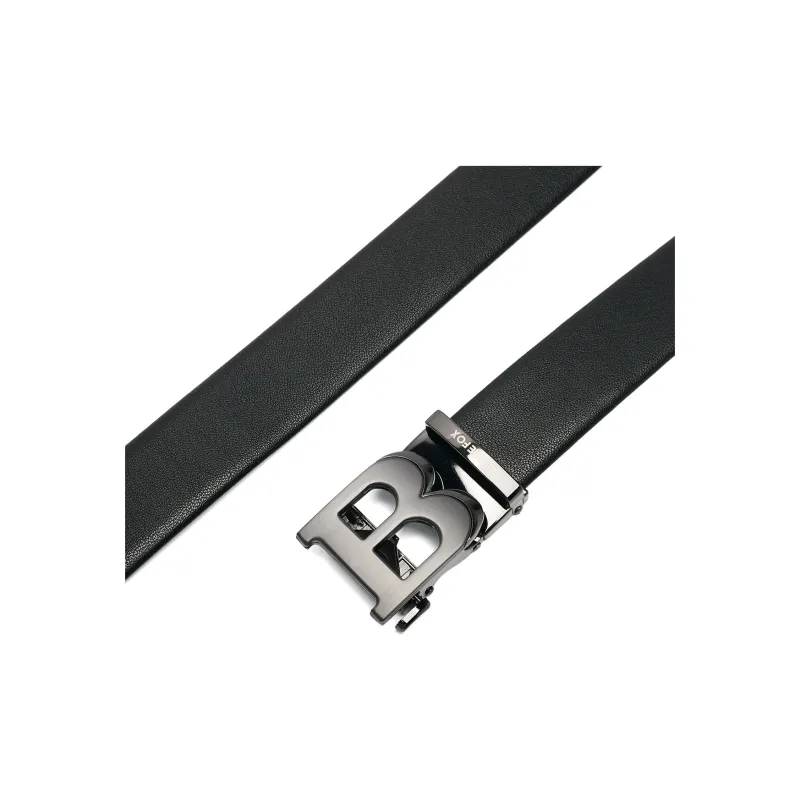 ALI THE FOX Zinc Alloy, Split Cow Leather Belts Unisex 3.5cm-4