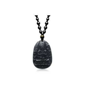 Lao Feng Xiang Obsidian Necklaces Unisex