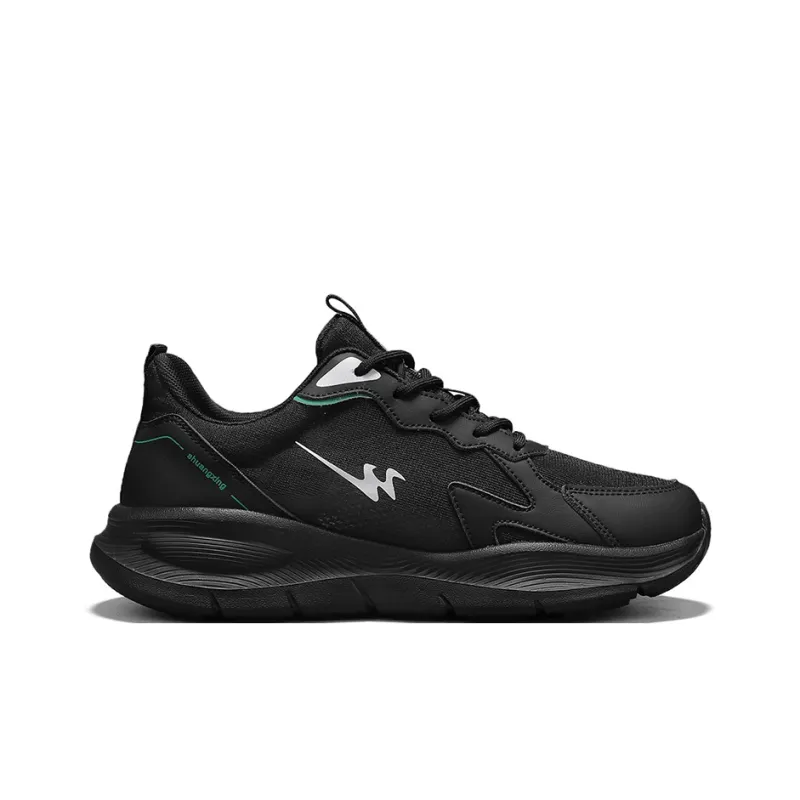 Binary Cushioning, Rebound, Lightweight, Anti slip Low Top Running Shoes Men's Black-1