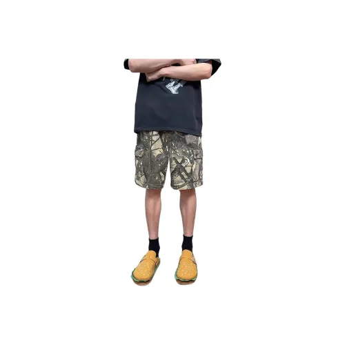 DUATOGE Denim Shorts Men Camouflage 
