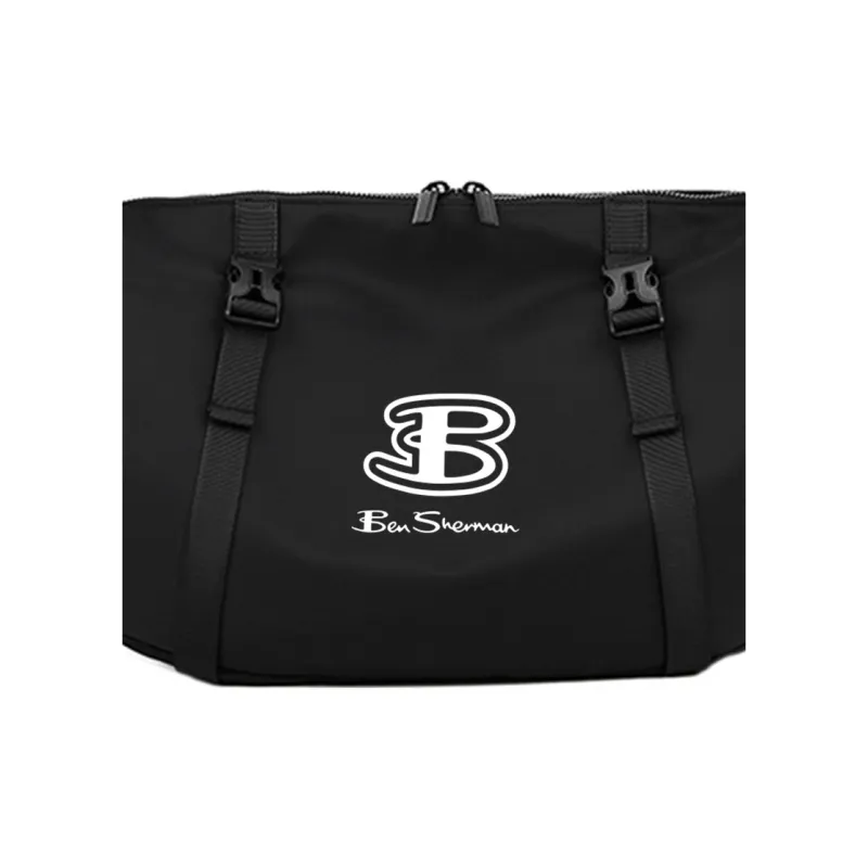 BEN SHERMAN Oxford Shoulder Bag Regular Unisex Black-4