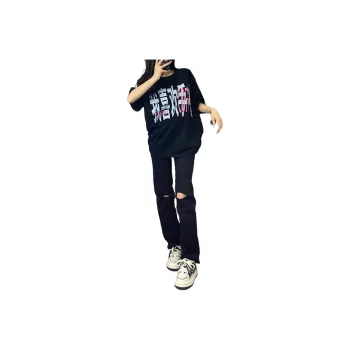 WHELVE Jeans Unisex Black[Distressed Version]