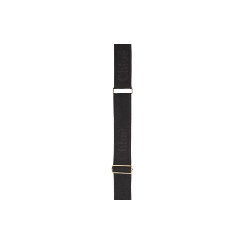 Chloe Canvas Blended With Polyester Bag Straps Women's Black-2