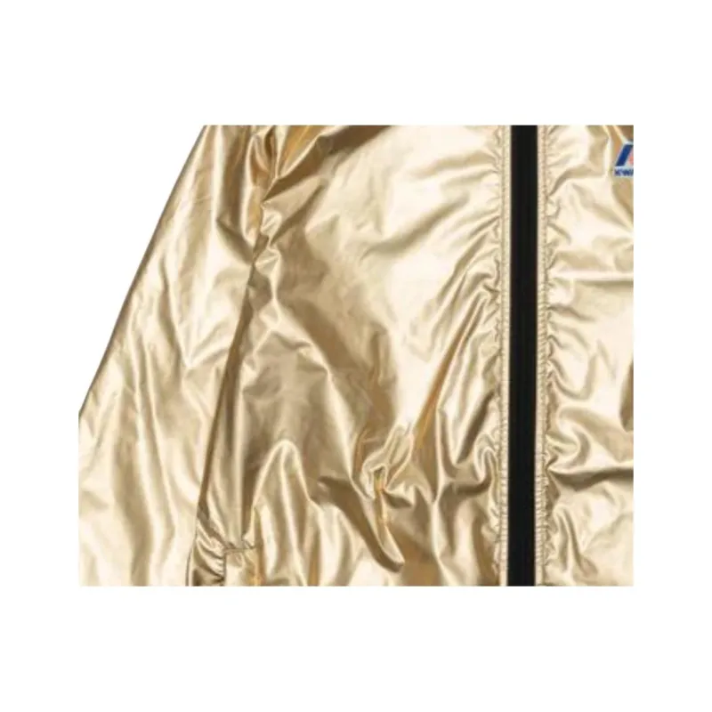 CDG Play x K Way Jacket Unisex Gold-2