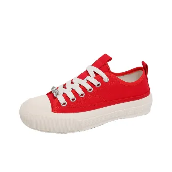 Dragon Dance Anti Slip Wear Resistant Low Top Canvas Shoes Women's