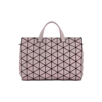 ISSEY MIYAKE TONNEAU MATTE Artificial Leather Shoulder Bag Crossbody Bag Handbag Women's Rose Gray